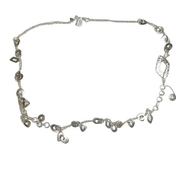 Lia Sophia Silver Tone Long Necklace - Picture 1 of 6